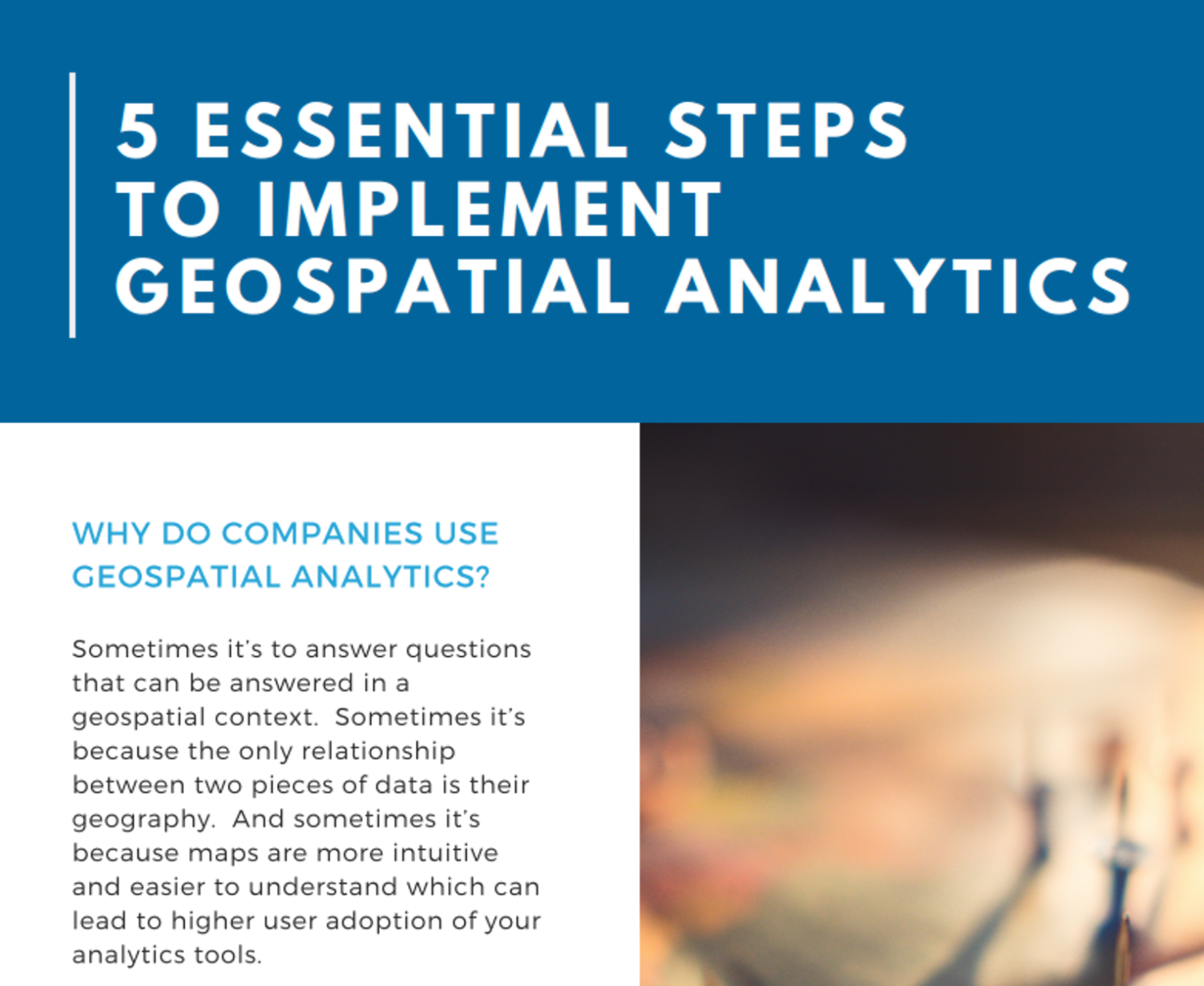 5 Essential Steps To Geospatial Analytics